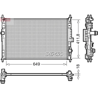 Kuva DENSO DRM21103 Jäähdytin 649 412 18 CITROËN: C4 Grand Picasso 2