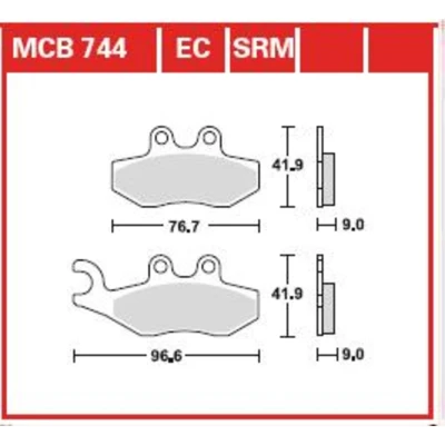 Kuva TRW Organic Low Budget MCB744EC Jarrupalat
