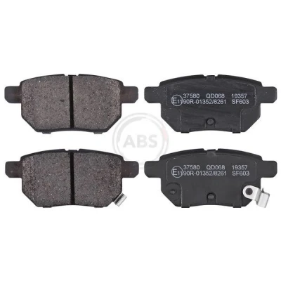 Kuva A.B.S. 37580 Jarrupalat akustisella kulumavaroittimella TOYOTA: Corolla X Sedan, Yaris II Hatchback, Auris Hatchback