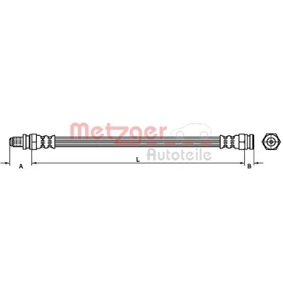 Kuva METZGER 4114090 Jarruletku 335 M10x1 SF