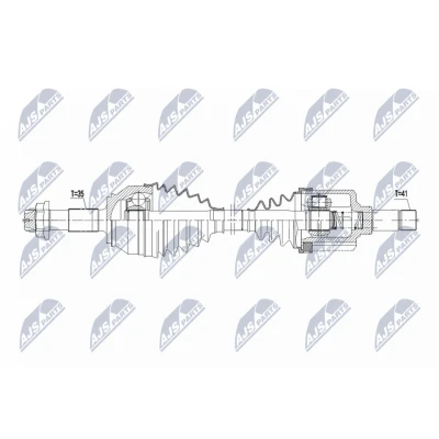 Kuva Vetoakseli NTY NPW CT 163