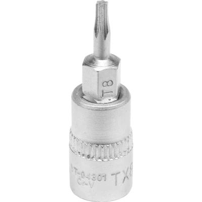 Kuva YATO YT 04301 Hylsyavain Torx DIN3120 T8 Työkaluteräs