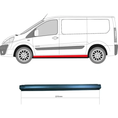 Kuva Kynnyspelti, Vasen CITROËN JUMPY II, Skåp FIAT SCUDO Buss, Skåp, PEUGEOT EXPERT TEPEE, TOYOTA PROACE OE