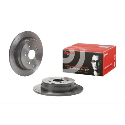 Kuva BREMBO 08.A871.1X Jarrulevyt 302 10 5 reijitetty, täysi pinnoitettu Ruuveilla HONDA: CR V 3, 4