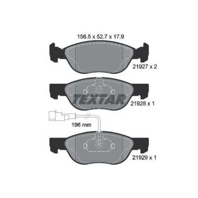 Kuva TEXTAR 2192701 Jarrupalat kulumisvaroitinkoskettimella FIAT: Punto II Hatchback, Barchetta, BRAVO 1, ALFA ROMEO: 145