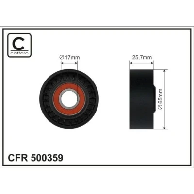 Kuva Kiristysrulla, moniurahihna MAZDA 3, 6 Kombi, Sedan, CX 5, MX 5 IV, RF Targa OE PE0315980A, PE03 15 980A, PE0315980B