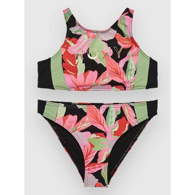 Kuva Roxy Active CROP Bikinit lapsille, Koko: 152, Anthracite the moves floral