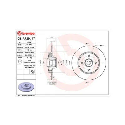 Kuva MAGNETI MARELLI 360406105700 Jarrulevyt 268, 268 12 4 30 täysi ABS sensorirenkaalla PEUGEOT: 308 I SW, 3008 I, 5008 CITROËN: C4 Picasso 1