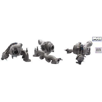 Kuva TURBO MOTOR PA75704210 Turboahdin Pakokaasuahdin, lineaarinen asentoanturi (LPS) Tiivisteillä VOLKSWAGEN: Golf 5, Passat B6 Variant, Touran I
