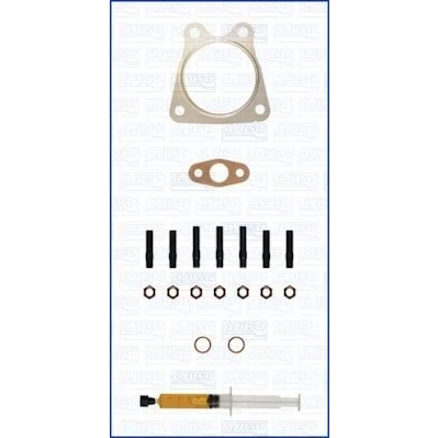 Kuva AJUSA JTC11742 Asennussarja Turboahdin with studs, syringe oil Tiivisteillä asennusohjeella VOLVO: S40 I, V40 Farmari