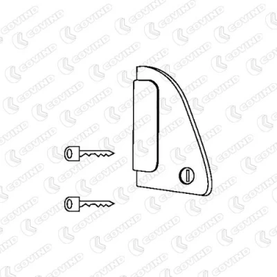 Kuva DT Spare Parts 5.60113 Ovenkahva Oikea