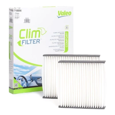Kuva VALEO CLIMFILTER COMFORT 715556 Raitisilmasuodatin Hiukkassuodatin 200, 200 CITROËN: C3 II, III, C4 II Cactus, PEUGEOT: 207 Hatchback