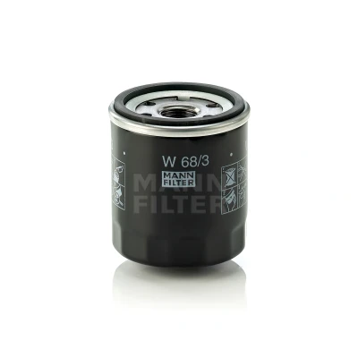 Kuva MANN FILTER W 68/3 Öljynsuodatin 3/4 16 UNF yhdellä peruutuksenestoventtiilillä Ruuvattava suodatin TOYOTA: Avensis II Station Wagon, Corolla IV Sedan