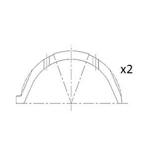Kuva Välilevy, kampiakseli FAI AutoParts BT3009 STD