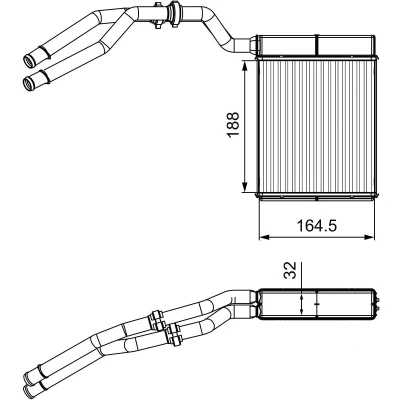 Kuva VALEO 811515 Lämmityslaitteen Kenno