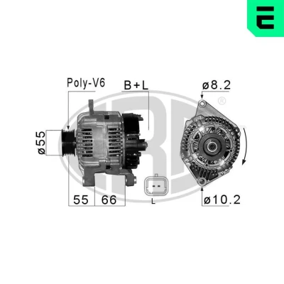 Kuva ERA 210222A Laturi 14V 110A RENAULT: CLIO 2
