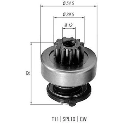 Kuva MAGNETI MARELLI 940113020217 Hammaspyörä, käynnistys