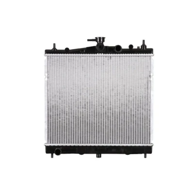Kuva NRF 58187 Jäähdytin Alumiini 448 380 16 Tiivisterenkaalla Jäähdytysrivat juotetut NISSAN: MICRA 3, RENAULT: Modus / Grand