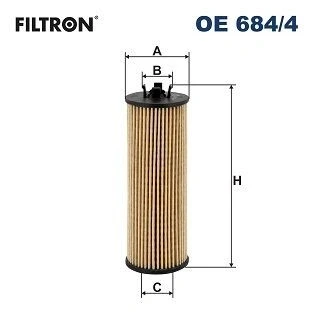 Kuva FILTRON OE 684/4 Öljynsuodatin Suodatinpanos OPEL: Corsa E Hatchback, CHEVROLET: Aveo Hatchback