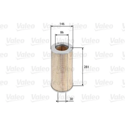 Kuva VALEO 585680 Ilmansuodatin 281 146, 146 Suodatinpanos TOYOTA: HIACE 4 Bus, Kasten, HILUX 6 Pick up