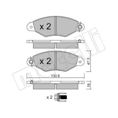 Kuva Jarrupalasarja, levyjarru, Etuakseli CITROËN XSARA, XSARA Break, Coupé, NISSAN KUBISTAR Skåp, RENAULT KANGOO, KANGOO Express OE 4251.69, 425