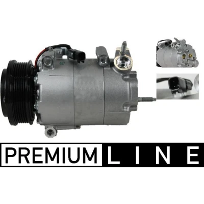 Kuva MAHLE ORIGINAL ACP 552 000P Ilmastoinnin Kompressori 7VS16ic 12V PAG 46 YF R1234yf, R134a ilman öljynpäästöruuvia