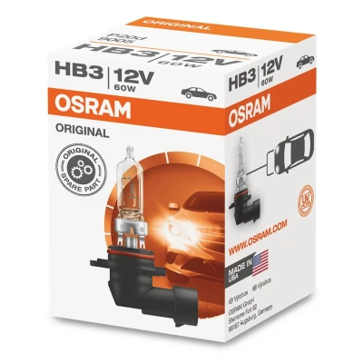 Kuva OSRAM 9005 Polttimo, kaukovalo HB3 12V 60W 3200K Halogeeni VOLVO: V50, V70 2, S60 I, TOYOTA: Avensis III Farmari, Auris Hatchback, Sedan