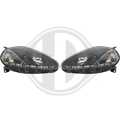Kuva DIEDERICHS HD Tuning 3456985 Ajovalonheitinsarja Valokorkeussäätimen moottorilla FIAT: Grande Punto Hatchback (199) 1.4, 1.9 D Multijet, 1.2