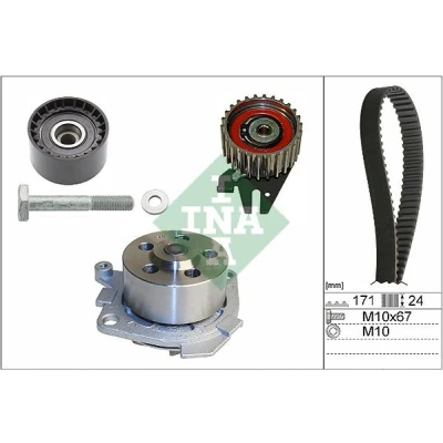 Kuva INA 530 0606 30 Vesipumppu + Jakohihnasarja Vesipumpulla ALFA ROMEO: 159 Sportwagon, Sedan, Brera