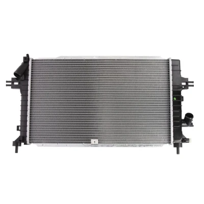 Kuva THERMOTEC D7X028TT Jäähdytin Alumiini ajoneuvoille ilmastointilaitteella tai ilman 600 368 26 Käsivaihteisto Jäähdytysrivat juotetut OPEL: Zafira B