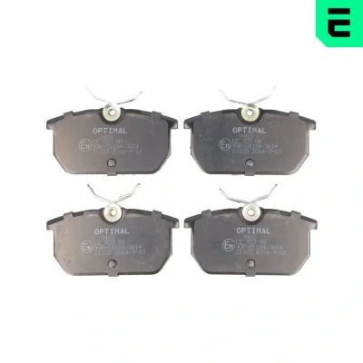 Kuva OPTIMAL BP 09460 Jarrupalat Taka akseli Ei kulumisenilmaisimelle ALFA ROMEO: GTV, 145, Spider, FIAT: Barchetta, Uno Hatchback, Punto I Hatchback