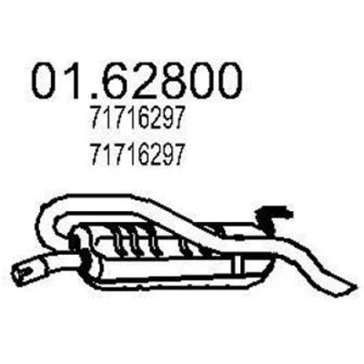 Kuva MTS 01.62800 Takaäänenvaimennin 800