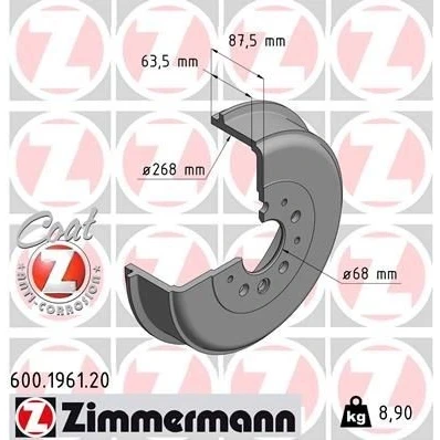 Kuva ZIMMERMANN COAT Z 600.1961.20 Jarrurumpu 311