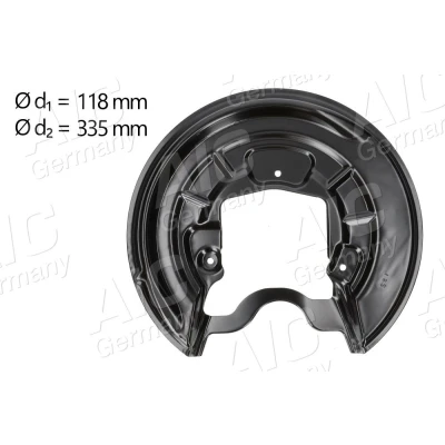 Kuva AIC 57691 Jarrukilpi Taka akseli, vasen VOLKSWAGEN: Golf 5, Jetta 3, Caddy SKODA: Octavia 2 Combi, II Hatchback, AUDI: A3 Sportback