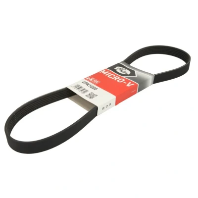 Kuva GATES 6PK1000 Moniurahihna 1000 6 Polyesteri, EPDM (eteenipropeeni dieeni kumi) FleetRunner Micro V PEUGEOT: 407 Sedan, 307 SW, SW