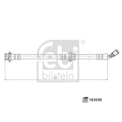 Kuva FEBI BILSTEIN 183698 Jarruletku Etuakseli, vasen 625 NISSAN: Qashqai 2