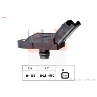 Kuva EPS 1.993.005 Paineilma Anturi, Korkeus Made in Italy OE Equivalent