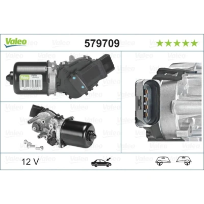 Kuva VALEO 579709 Tuulilasin Pyyhkimen Moottori 12 Edessä Oikean /vasemmanpuolinen ohjaus ORIGINAL PART