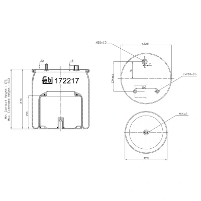 Kuva FEBI BILSTEIN 172217 Metallipalje, ilmajousitus