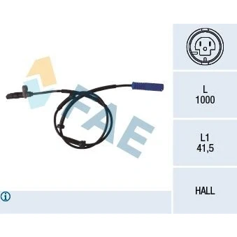 Kuva FAE 78076 ABS anturi Taka akseli Hall 2 1000 BMW: 5 Touring