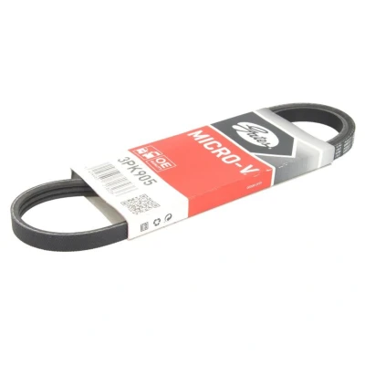 Kuva GATES Micro V 3PK905 Moniurahihna 905 3 Polyesteri, EPDM (eteenipropeeni dieeni kumi) FIAT: Siena