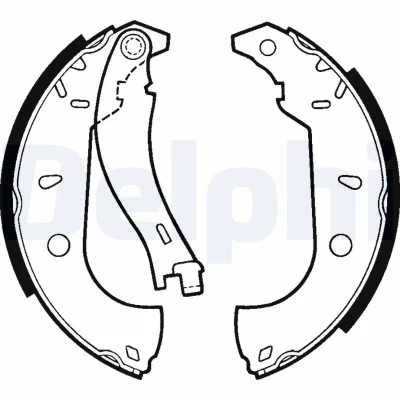 Kuva DELPHI LS1379 Jarrukengät 228mm 42mm
