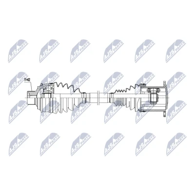 Kuva Vetoakseli, Etuakseli, oikea, vasen AUDI A6 C7, C7 Avant, A7 Sportback, Q5 OE 4M0407271, 4M0407271D