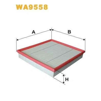 Kuva WIX FILTERS WA9558 Ilmansuodatin 46mm 250mm 270mm Suodatinpanos FORD: Transit Mk6 Van, Bussi, Flatbed Kuorma auto / Alusta