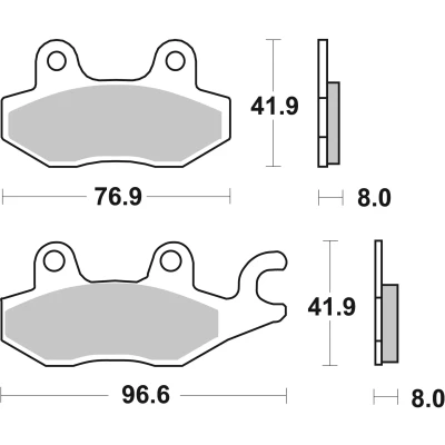 Kuva BREMBO 07YA22SR Jarrupalat Edessä
