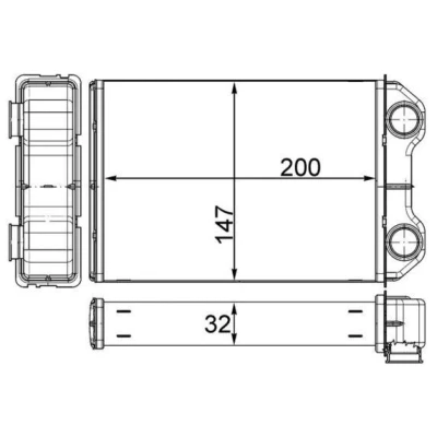 Kuva MAHLE ORIGINAL AH 251 000S Lämmityslaitteen Kenno