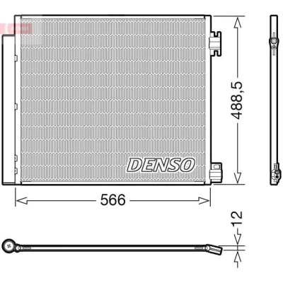 Kuva DENSO DCN46026 Ilmastoinnin Lauhdutin Vedenerottimella R 134a NISSAN: Qashqai 2