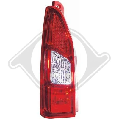 Kuva DIEDERICHS 4013693 Takavalot Vasen Taka osa Ilman lampun kantaa CITROËN: Berlingo II, II Van, PEUGEOT: Partner Van