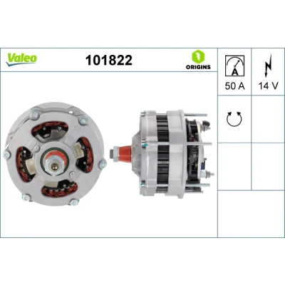 Kuva VALEO 101822 Laturi 14V 50A