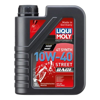 Kuva Liqui Moly Motorbike 4T Synth Street Race 10W 40 1l Moottoriöljy 20753